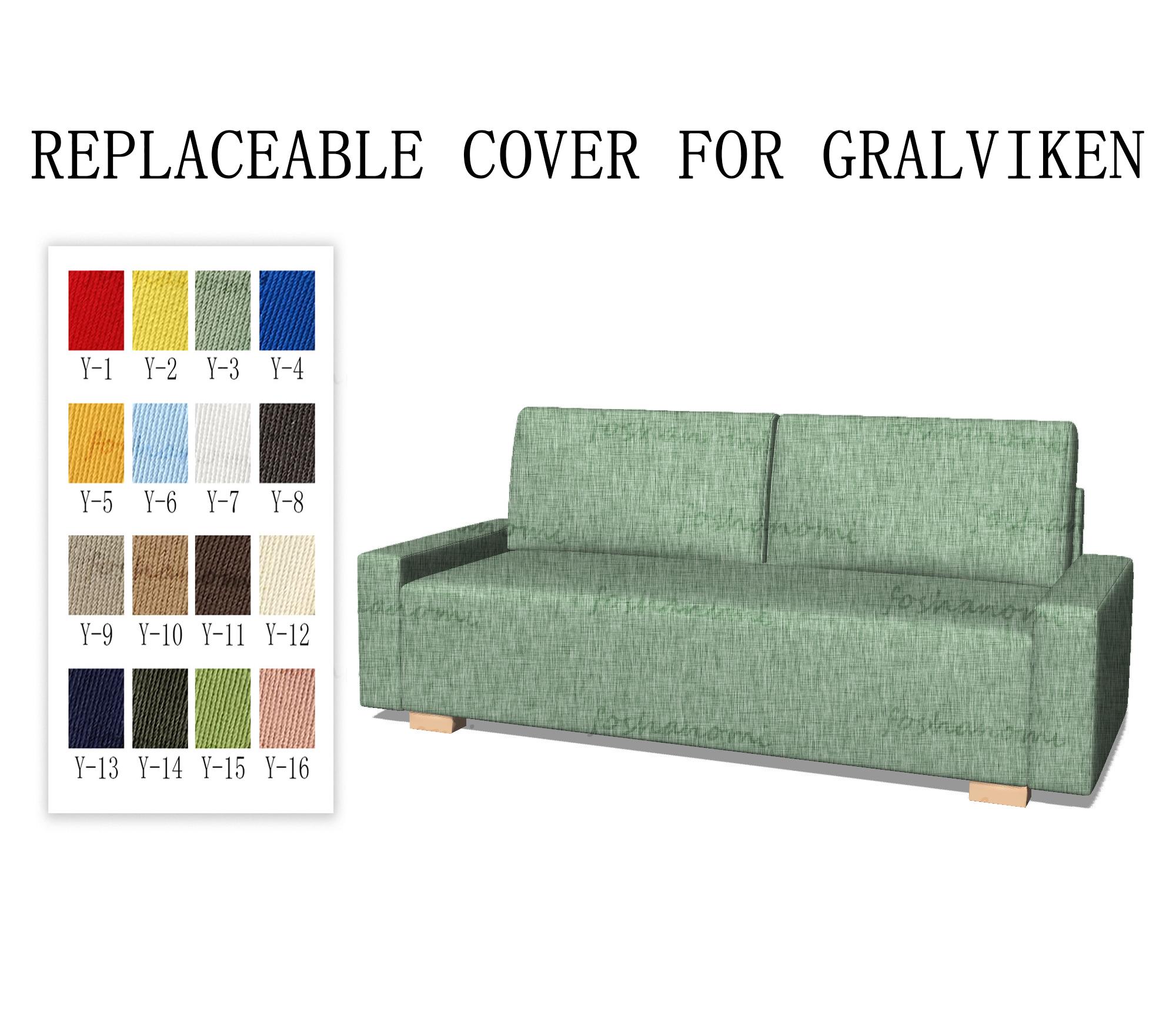 Replaceable Sofa Covers for GRALVIKEN3 Seats Bed sofa Covers gralviken Sofa Covers sofa Covers for Gralviken couch Covers for Gralviken Etsy