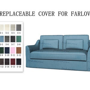 Austauschbare Sofabezüge für FÄRLÖV(2 Sitzer),Sofabezüge,FÄRLÖV Sofabezüge,Sofabezüge für Farlov,Couchbezüge für Farlov,Farlov Couch Bezug