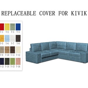 Replaceable Sofa Covers For KIVIK 5 Seats with corner(Corner+2 Seats+2 Seats),kivik sofa covers,covers for kivik sofa,Couch Covers For kivik