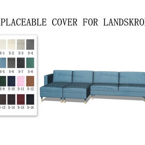 Replaceable Sofa Covers For LANDSKRONA 5 Seats With 2 Chaise(3 Seats+2 Chaise),LANDSKRONA sofa cover,covers for Landskrona sofa,Couch Covers