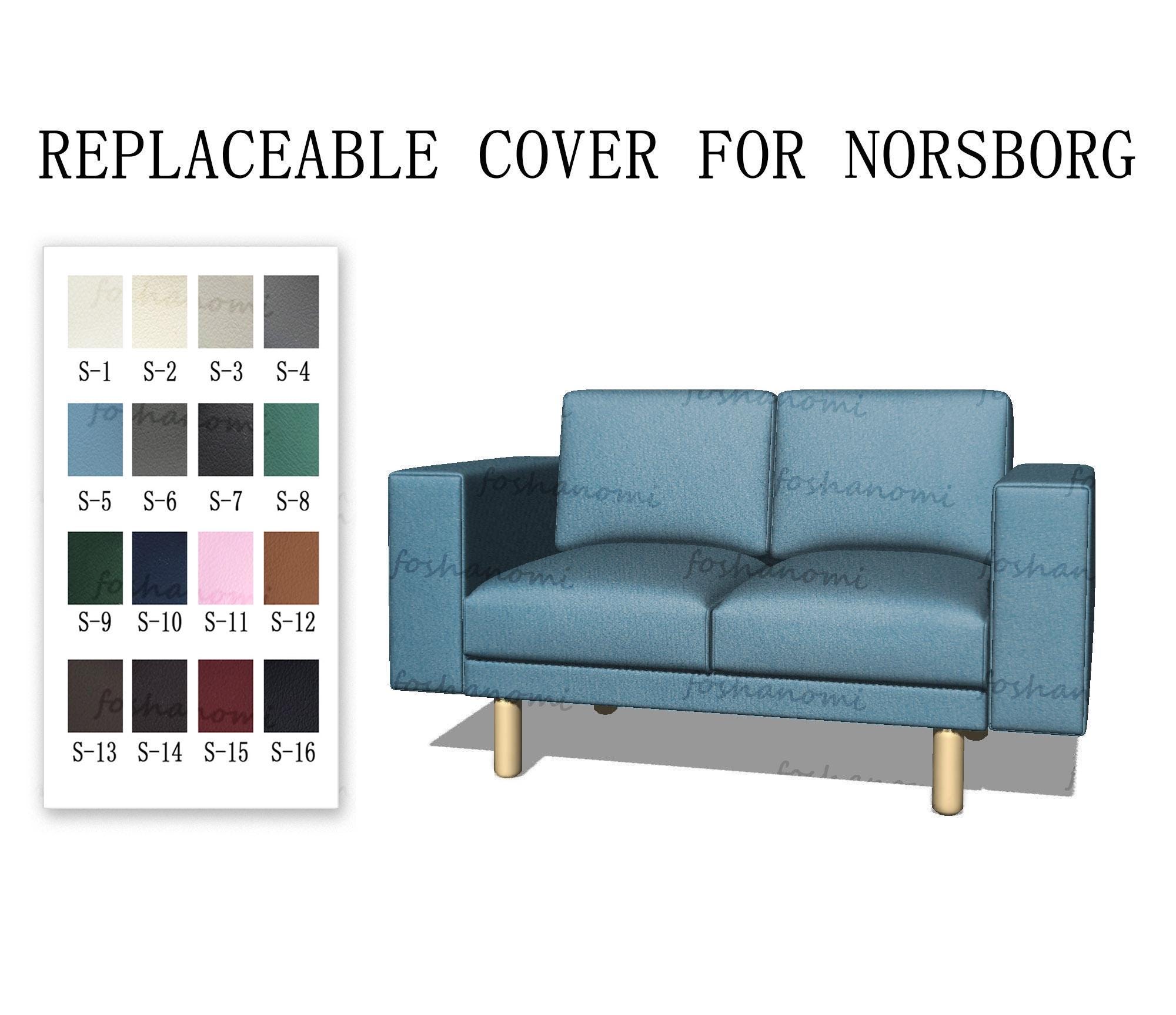 Capas de sofá substituíveis para NORSBORG (2 lugares), capa de sofá Norsborg, capa de sofá Norsborg, capas para sofá Norsborg, capas para sofá Norsborg