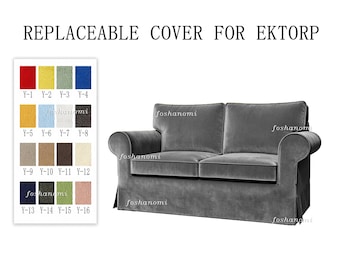 Austauschbare Sofabezüge für EKTORP, Ektorp Slipcover, langlebig, 500 + Stofffarboptionen, Ersatzbezug