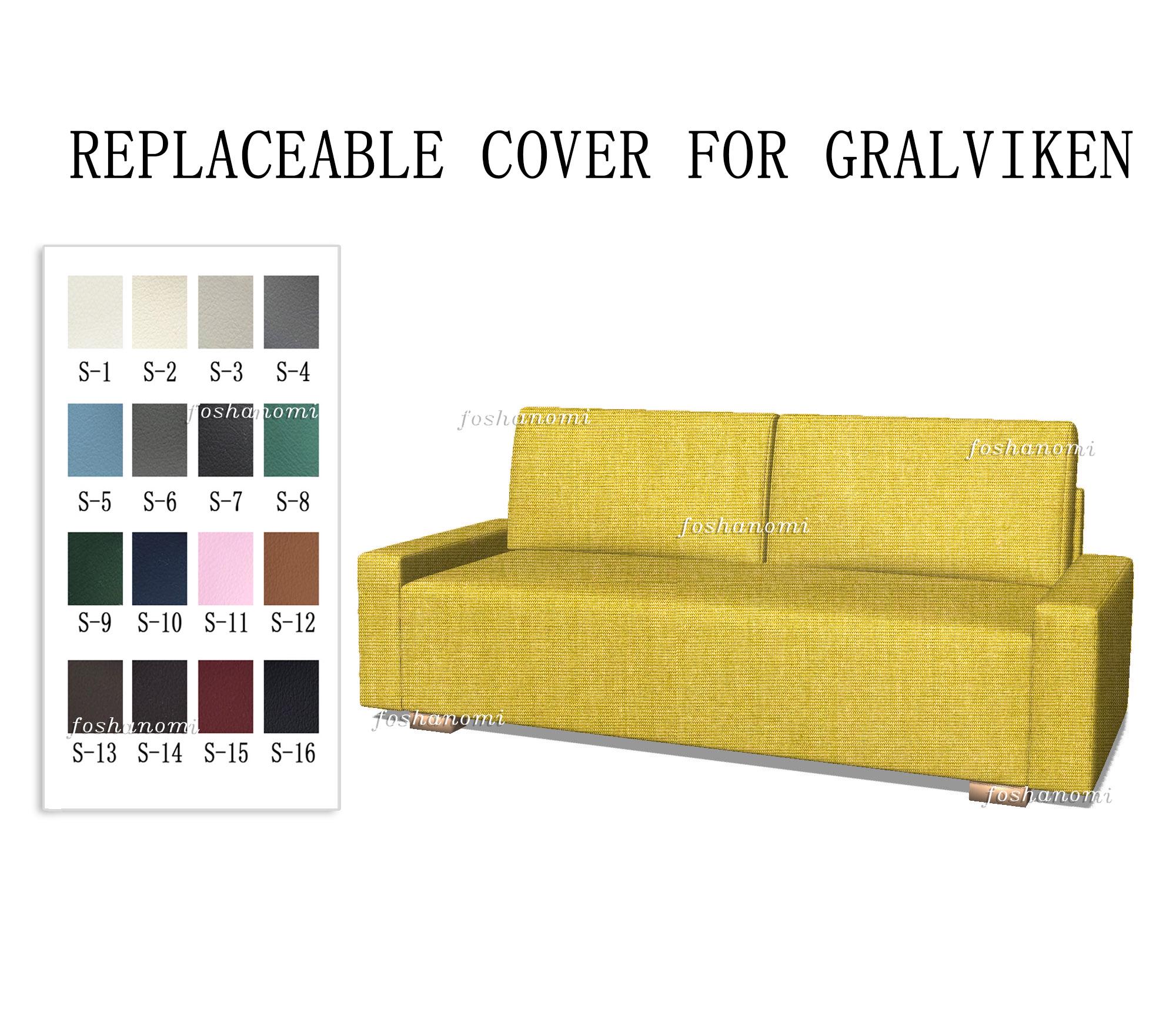 Replaceable Sofa Covers for GRÄLVIKEN(3 Seats Bed),gralviken