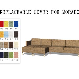 Replaceable Sofa Covers For MORABO3 Seats+2 Chaise covers,Sofa covers,Morabo sofa covers,sofa covers for Morabo,Couch covers for Morabo