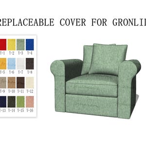 Replaceable Sofa Covers For GRÖNLID(1 Seat),Sofa covers,Gronlid sofa covers,sofa covers for Gronlid,sofa cover,Couch Covers for Gronlid