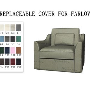 Austauschbare Sofabezüge für FÄRLÖV(1 Sitzer),Stuhlbezüge,FÄRLÖV Sofabezüge, Sofabezüge für FÄRLÖV, Couchbezüge für FÄRLÖV, Farlov Couch Bezug