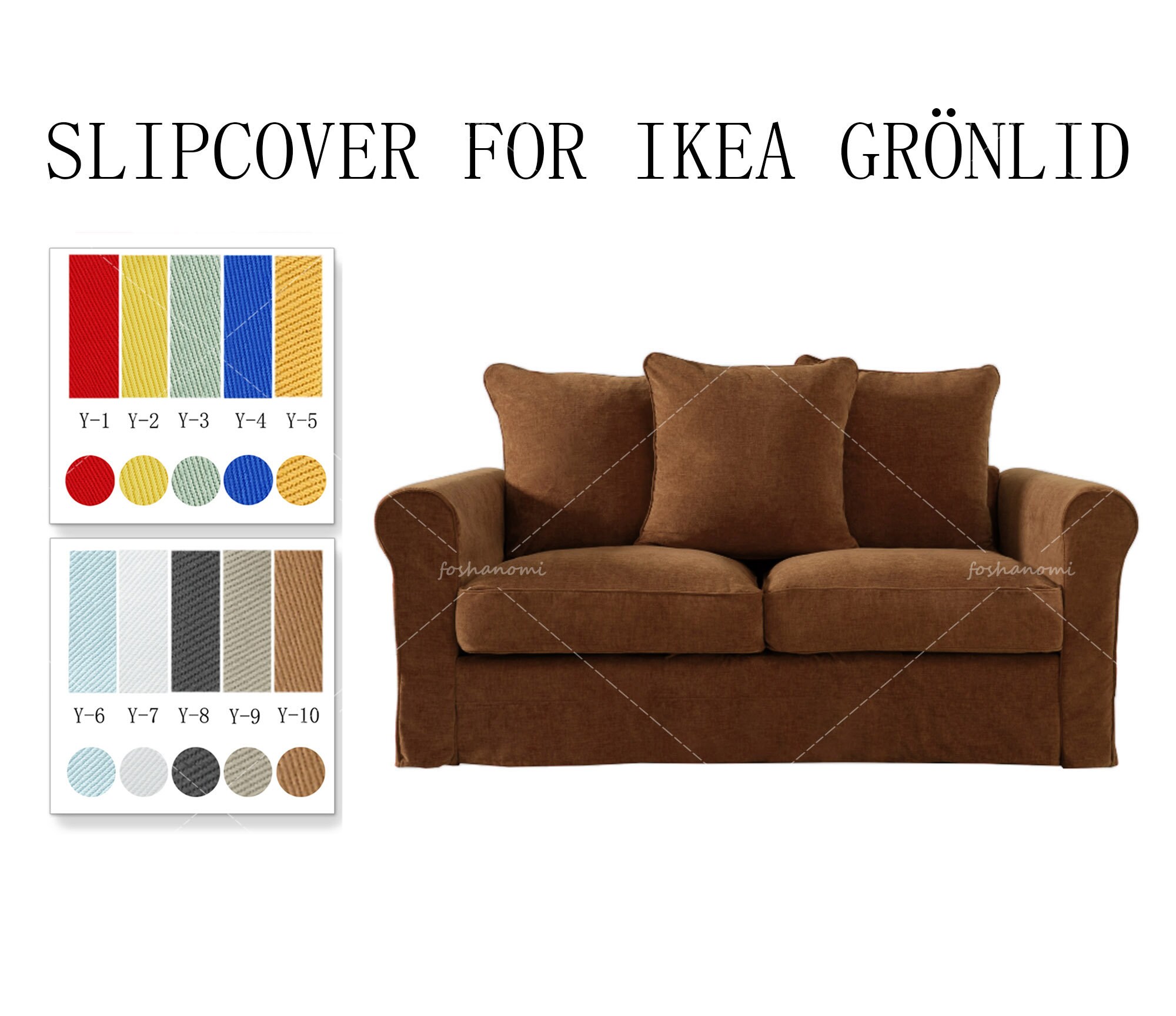 Replaceable Sofa Covers for IKEA Gr nlid ikea Sofa Cover ikea