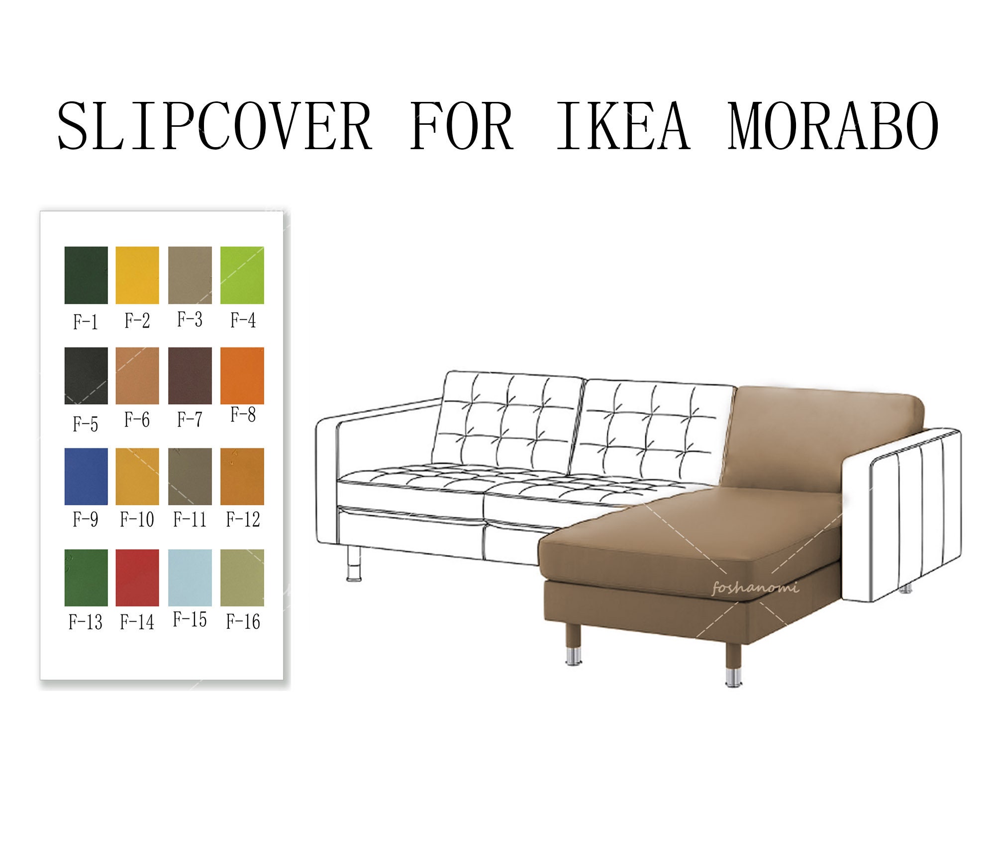 Ikea morabo online sofa with chaise