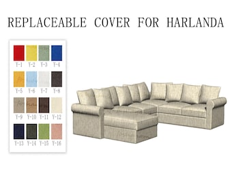 Replaceable Sofa Covers For Model of HÄRLANDA,Sofa covers,Harlanda sofa covers,sofa cover for Harlanda,Couch covers HÄRLANDA,Sofa cover