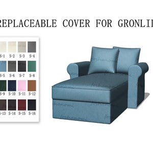 Replaceable Sofa Covers For GRÖNLID(Chaise),Sofa covers,Gronlid sofa covers,couch covers for Gronlid,Couch covers,sofa covers for Gronlid