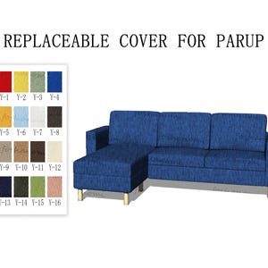 Replaceable Sofa Covers For PÄRUP(3 Seats With Chaise/2 Seats+Chaise),Sofa cover,PÄRUP sofa cover,sofa cover for Parup,Couch cover for Parup