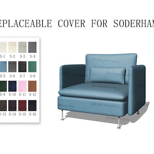 Capas de sofá substituíveis para SÖDERHAMN (poltrona), capas de sofá, capas de sofá Soderhamn, capas para sofá Soderhamn, capas de sofá para Soderhamn