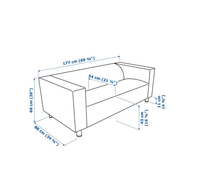 IKEA KLIPPAN Sofa Covers3 Seatsikea Sofa Coversikea Etsy