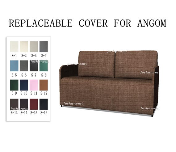 Austauschbare Sofabezüge für ÄNGOM (2-Sitzer-Bett), Sofabezug, Slipcover, 500 + Stofffarbenoptionen