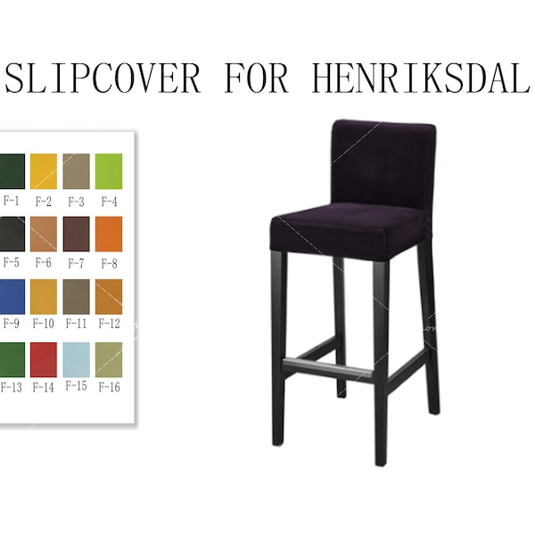 Housses de canapé remplaçables pour chaise de bar HENRIKSDAL,Housses de canapé,Housses de canapé henriksdal,Housse de canapé pour henriksdal,Housses de canapé pour henriksdal