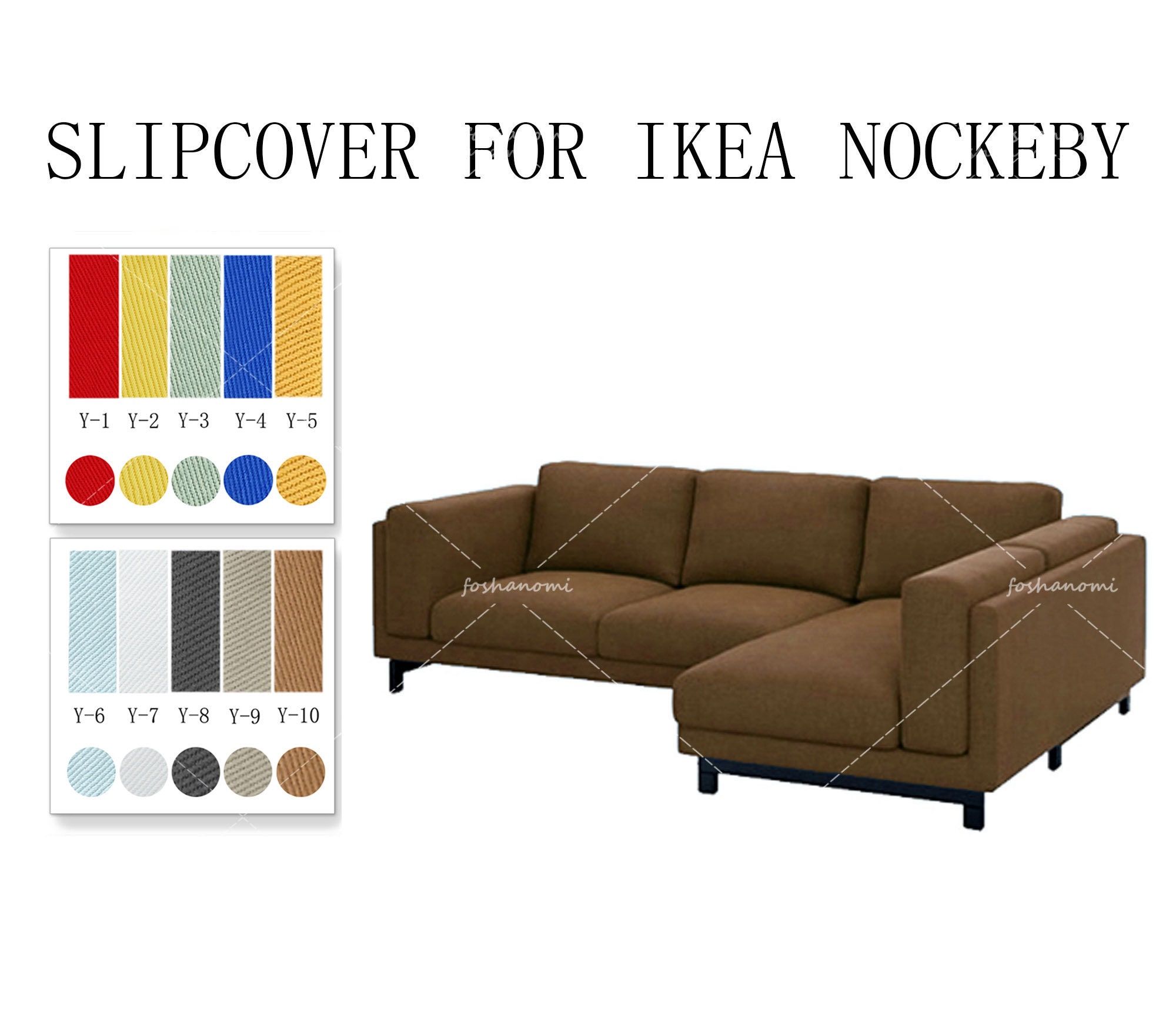 Replaceable Sofa Covers for IKEA Nockeby couch Cover nockeby Sofa
