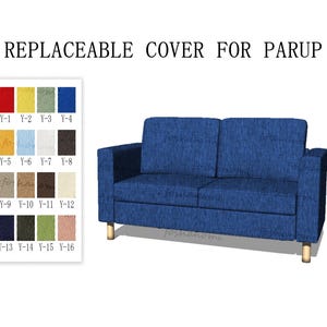 Replaceable Sofa Covers For PÄRUP(2 Seats),Sofa covers,PÄRUP sofa covers,sofa covers for Parup,Couch covers for Parup,Sofa cover,Couch cover