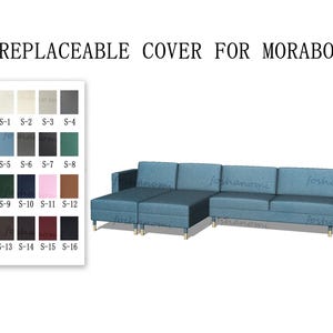 Replaceable Sofa Covers For MORABO 3 Seats+2 Chaise covers,Sofa covers,Morabo sofa covers,sofa covers for Morabo,Couch covers for Morabo