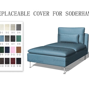 Capas de sofá substituíveis para SÖDERHAMN (Chaise), capas de sofá, capas de sofá Soderhamn, capas para sofá Soderhamn, capas de sofá para Soderhamn