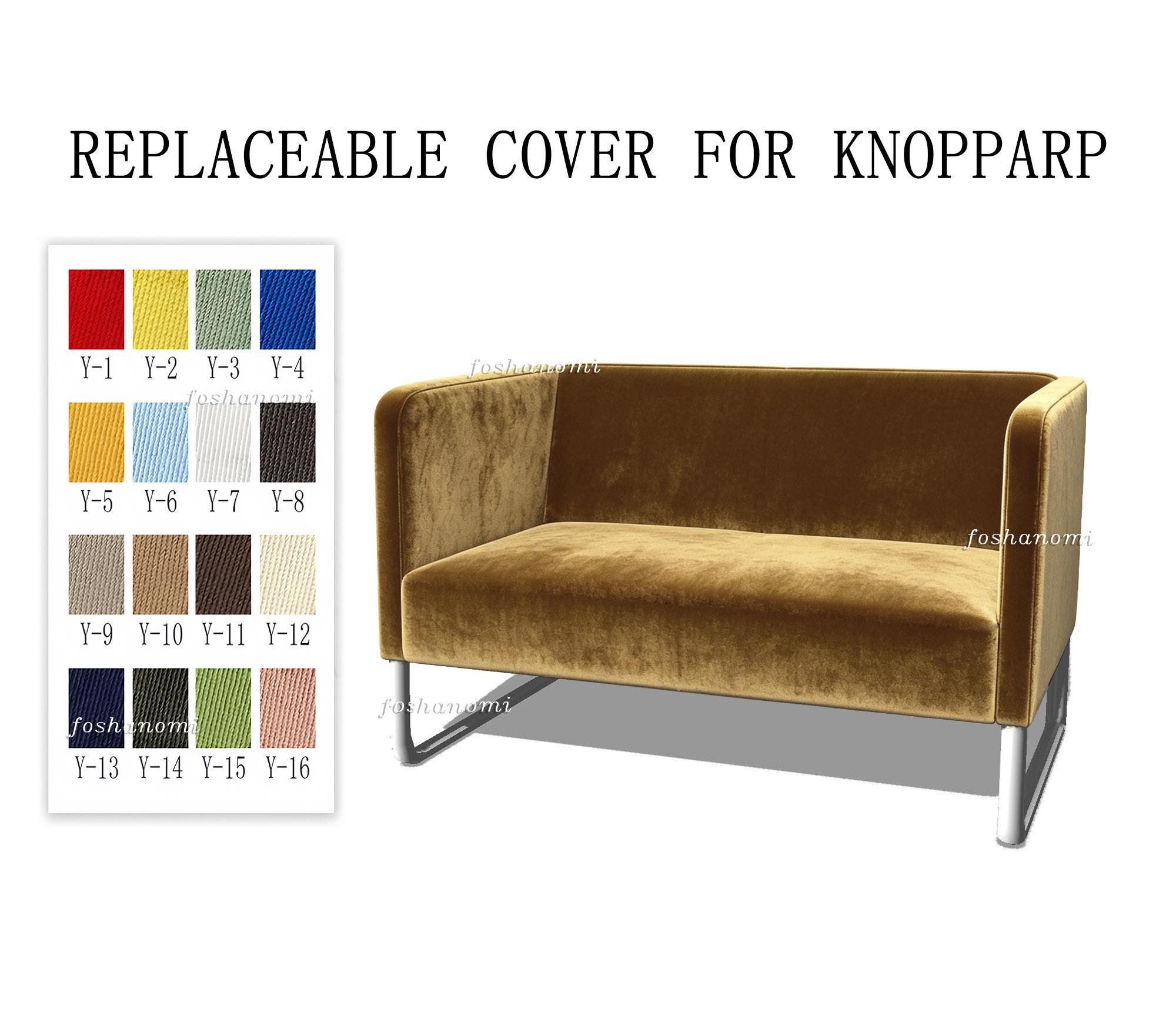 KNOPPARP用交換可能ソファカバー（2人掛け、3人掛け）、knopparp