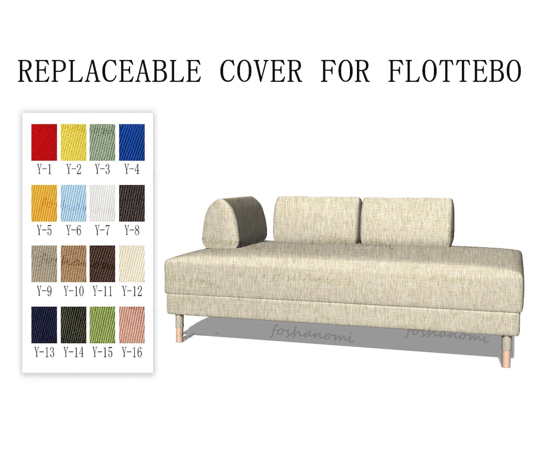 Replaceable Sofa Covers for FLOTTEBO Sofa Bed sofa Cover flottebo Sofa Cover cover for Flottebo Sofa cover for Flottebo Couch couch Covers Etsy