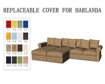 Sectional Ikea Harlanda Sofa Cover Replaceable Sofa Covers For
