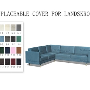 Austauschbare Sofabezüge für LANDSKRONA 5 Sitzer (Ecke 2 + 3 Sitze), LANDSKRONA Sofabezüge, Bezüge für Landskrona Sofa, Couchbezüge