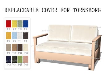 Replaceable Sofa Covers For TORNSBORG(1 Seat bed,2 Seats bed),Slipcovers,500 + fabric color options