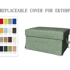 Replaceable Sofa Covers For EKTORP(footstool),Sofa covers,Ektorp sofa covers,Ottoman cover for Ektorp,Couch covers for Ektorp,sofa cover