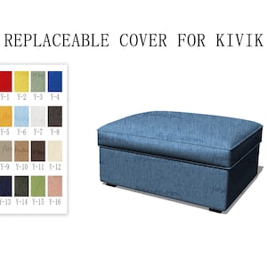 Replaceable Sofa Covers For KIVIK(Footstool),Sofa Cover for kivik,kivik sofa covers,Couch Covers For kivik,Couch Cover,cover for kivik couch