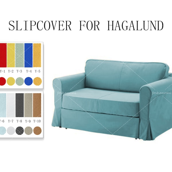 Austauschbare Sofabezüge für HAGALUND (2-Sitzer-Bett), Hagalund Sofabezüge, Hagalund Couchbezüge, Sofabezüge für Hagalund, Sofabezug, Couchbezug