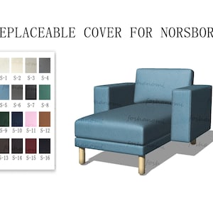 Replaceable Sofa Covers For NORSBORG(1 Chaise),Norsborg Couch cover,Norsborg sofa cover,covers for Norsborg sofa,Slipcovers For Norsborgsofa