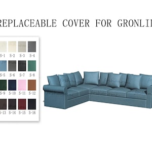 Replaceable Sofa Covers For Model of GRÖNLID,Sofa covers,GRÖNLID sofa covers,sofa covers for Gronlid,Couch covers for Gronlid,Sofa cover