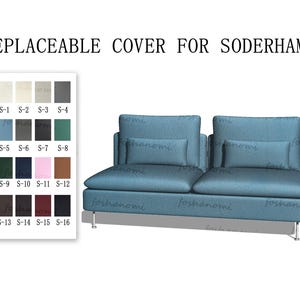 Replaceable Sofa Covers For SÖDERHAMN(3 Seats Without Armrest),Sofa covers,Soderhamn sofa covers,sofa covers for Soderhamn,Couch Covers