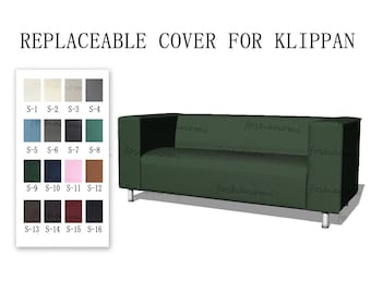 カスタムメイドのクリッパンカバー、イケアのクリッパンソファカバー