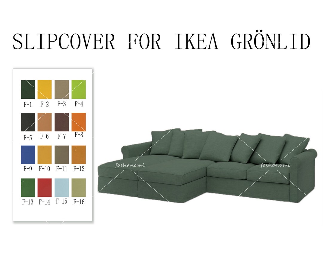 Replaceable Sofa Covers for IKEA GRÖNLID 4 Seats With Chaise2 Etsy