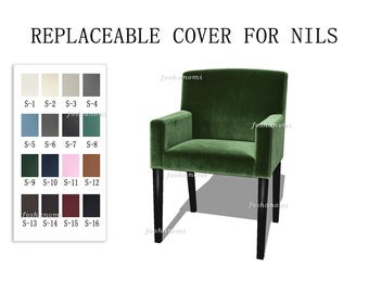 Replaceable Sofa Covers For NILS(Armrest Chair),Comfortable,Nils Slipcover,500 + fabric color options