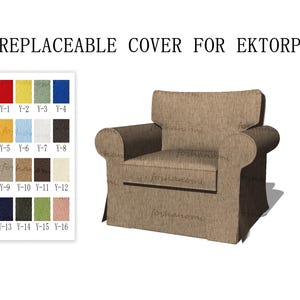 Replaceable Sofa Covers For EKTORP(1 seat),Armchair Sofa Covers,Sofa cover,Ektorp sofa cover,sofa cover for Ektorp,sofa covers,couch covers