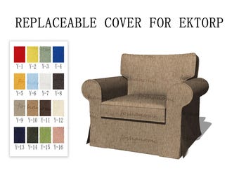 Replaceable Sofa Covers For EKTORP(1 seat),Armchair Sofa Covers,Sofa cover,Ektorp sofa cover,sofa cover for Ektorp,sofa covers,couch covers