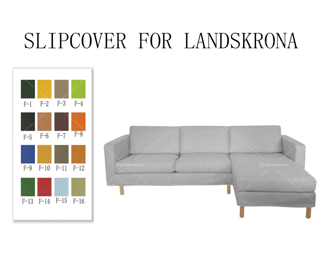 Replaceable Sofa Covers for IKEA LANDSKRONA3 Seats With Chaise