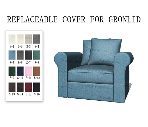 Replaceable Sofa Covers For GRÖNLID(1 Seat),Sofa covers,Gronlid sofa  covers,sofa cover for Gronlid,Armchair covers,Couch Covers for Gronlid