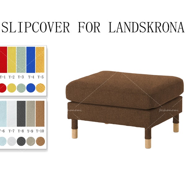 Austauschbare Sofabezüge für LANDSKRONA (Fußhocker), Sofabezüge, LANDSKRONA-Sofabezüge, Sofabezüge für Landskrona, Sofabezüge für Landskrona