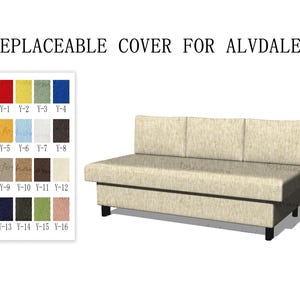 Replaceable Sofa Cover For ALVDALEN(3 Seats Bed,2 Seats Bed+Chaise),Alvdalen sofa cover,sofa covers for Alvdalen,couch covers for Alvdalen