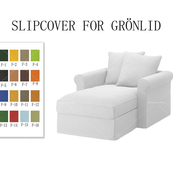 Replaceable Sofa Covers For GRÖNLID(Chaise),Sofa covers,Gronlid sofa covers,couch covers for Gronlid,Couch covers,sofa covers for Gronlid