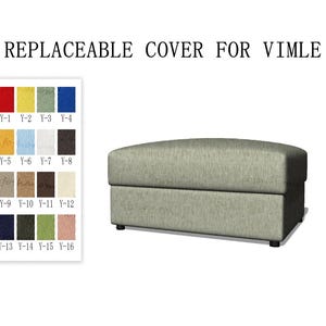 Replaceable Sofa Covers For VIMLE(Footstool),Vimle Slipcover,Comfortable,500 + fabric color options