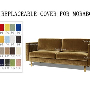 Replaceable Sofa Covers For MORABO(3 Seats,Sleeper sofa),Morabo Slipcover,500 + fabric color options