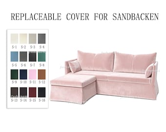 Replaceable Sofa Covers For SANDBACKEN,couch cover,Sandbacken Slipcover,Comfortable,500 + fabric color options