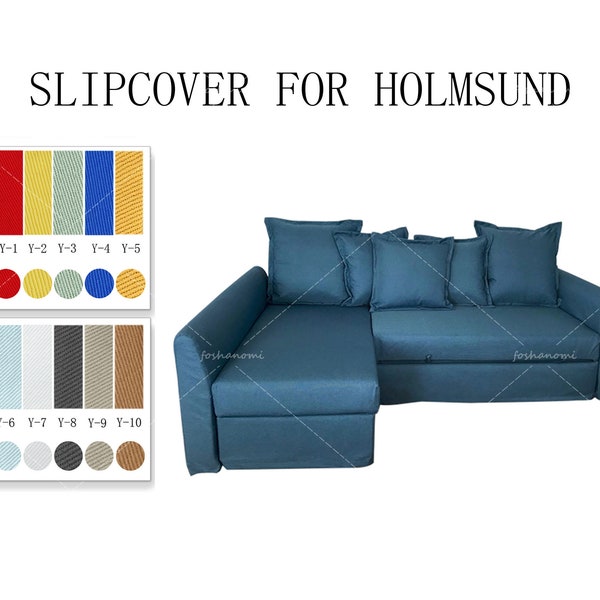 Replaceable Sofa Covers For HOLMSUND(2 Seats Bed+Chaise),Sofa Covers,Holmsund sofa cover,cover for Holmsund sofa,Couch cover For Holmsund