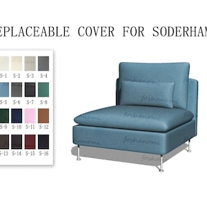 Replaceable Sofa Covers For SÖDERHAMN(1 Seat without Armrest),Sofa covers,Soderhamn sofa covers,Sofa covers for Soderhamn,Couch Covers