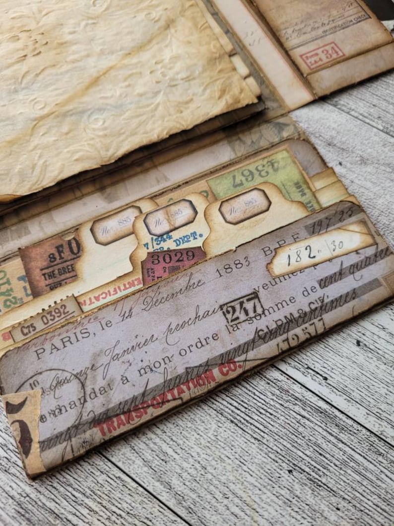 Flip Flap Lapbook Handmade Unique Lapbook Injunk Journal Etsy